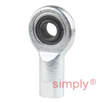 SKF SI8E Right Hand Steel / Steel Plain Female Rod End M8 Thread