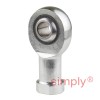 SKF SIKB10F Right Hand Steel / PTFE FRP Lined Plain Female Rod End M10 Thread