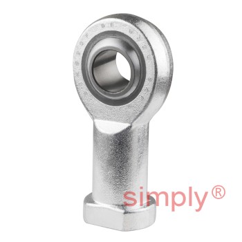 SKF SIKB20F Right Hand Steel / PTFE FRP Lined Plain Female Rod End M20x1.5 Thread