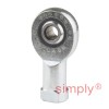 SKF SIKB5F Right Hand Steel / PTFE FRP Lined Plain Female Rod End M5 Thread