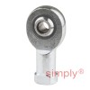 SKF SIKB5F Right Hand Steel / PTFE FRP Lined Plain Female Rod End M5 Thread