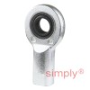 SKF SIL20ES Left Hand Steel / Steel Plain Female Rod End M20x1.5 Thread
