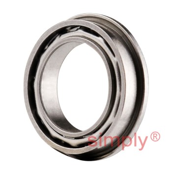 SMF128 Budget Stainless Steel Open Flanged Deep Groove Ball Bearing 8x12x2.5mm