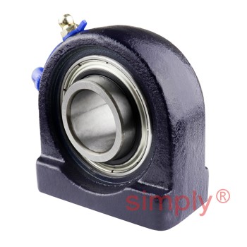 RHP SNP25 Threaded Base Small Footprint Pillow / Plummer Block and 25mm Bore Grub Screw Full Width Insert