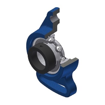 SNR ESFA209 Metric Cast Iron Adjustable Flange Unit with Eccentric Collar Insert 45mm Bore - Allow 2-3 Days