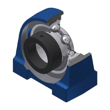 SNR ESPG212N Threaded Base Small Footprint Metric Pillow / Plummer Block Housing Supplied with Eccentric Collar Insert 60mm Bore - Allow 2-3 Days