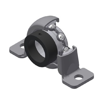 SNR ESPP201-08 Imperial Pressed Steel Two Bolt Plummer Block Housing with 1/2 inch Eccentric Collar Insert - Allow 2-3 Days