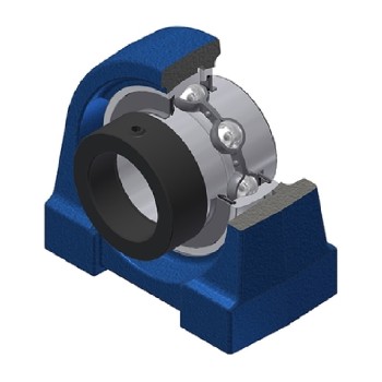 SNR EXPG211 Threaded Base Small Footprint Metric Pillow / Plummer Block Housing Supplied with Eccentric Collar Insert 55mm Bore - Allow 2-3 Days