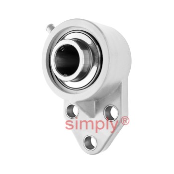 SNR MUCFBL202-10 Imperial Thermoplastic Three Bolt Flanged Bracket Housing Unit with 5/8 inch Bore Insert - Allow 2-3 Days