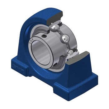 SNR UCPA207L3 Threaded Base Small Footprint Metric Pillow / Plummer Block Housing Supplied with 35mm Bore Insert with Triple Lip Seal - Allow 2-3 Days