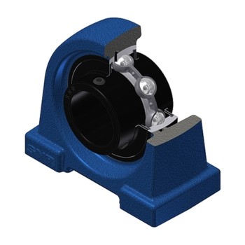 SNR UCPA205T20 Threaded Base Small Footprint Metric Pillow / Plummer Block Housing Supplied with 25mm Bore Insert Wide Temperature Version - Allow 2-3 Days