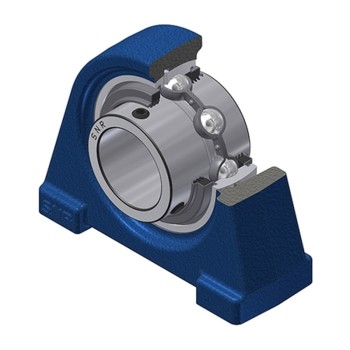 SNR UCPAE206L3 Threaded Base Small Footprint Metric Pillow / Plummer Block Housing Supplied with 30mm Bore Insert with Triple Lip Seal - Allow 2-3 Days