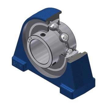 SNR UCPAE201N Threaded Base Small Footprint Metric Pillow / Plummer Block Housing Supplied with 12mm Bore Insert - Allow 2-3 Days