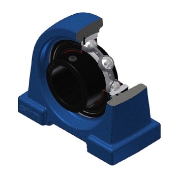 SNR USPA206T20 Threaded Base Small Footprint Metric Pillow / Plummer Block Housing Supplied with 30mm Bore Insert Wide Temperature Version - Allow 2-3 Days