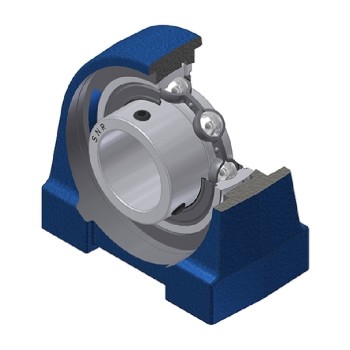 SNR USPG202N Threaded Base Small Footprint Metric Pillow / Plummer Block Housing with 15mm Bore Insert - Allow 2-3 Days