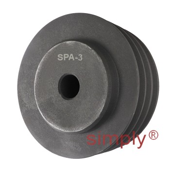 071X3SPA 71mm Pitch Diameter SPA Section Pulley with 3 Grooves Pilot Bore