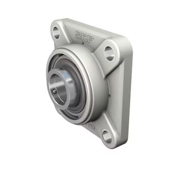 SSBFPL205 Metric Thermo Plastic Four Bolt Square Flange Housing with 25mm Bore Stainless Insert
