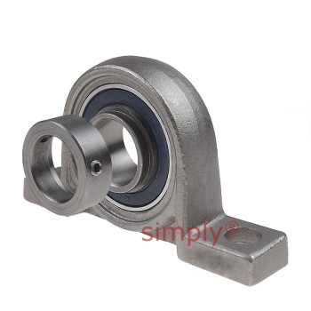 SSUP000 2 Bolt Corrosion Resistant Pillow Block with 10mm Bore Stainless Eccentric Collar Insert