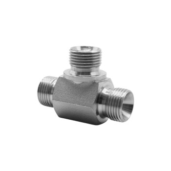 FLEXEQUIP 1/4 inch BSP Male Tee Piece Hydraulic Adaptor - Allow 2-3 Days