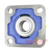 SNR UCF205 Metric Four Bolt Square Cast Iron Flange Housing with 25mm Bore Insert