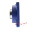 SNR UCF210 Metric Four Bolt Square Cast Iron Flange Housing with 50mm Bore Insert