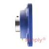 SNR UCF212 Metric Four Bolt Square Cast Iron Flange Housing with 60mm Bore Insert