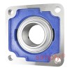 SNR UCF215 Metric Four Bolt Square Cast Iron Flange Housing with 75mm Bore Insert - Allow 2-3 Days