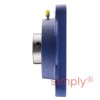 SNR UCF308 Metric Four Bolt Square Cast Iron Flange Housing with 40mm Bore Insert