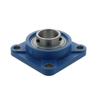 UCF204 Metric Four Bolt Square Cast Iron Flange Housing with 20mm Bore Insert