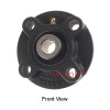 UCFC203 Metric Four Bolt Cast Iron Round Flanged Housing with 17mm Insert