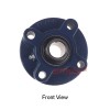 UCFC205 Metric Four Bolt Cast Iron Round Flanged Housing with 25mm Insert