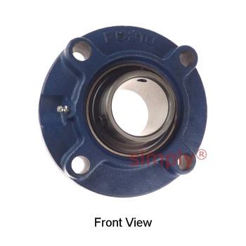 UCFC210 Metric Four Bolt Cast Iron Round Flanged Housing with 50mm Insert