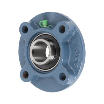 UCFC211 Metric Four Bolt Cast Iron Round Flanged Housing with 55mm Insert