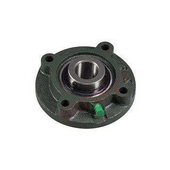 UCFCX05 Metric Four Bolt Cast Iron Round Flanged Housing with 25mm Insert