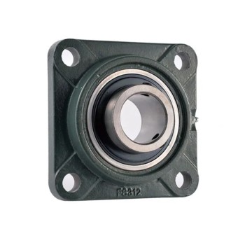 UCFS308 Metric Four Bolt Square Cast Iron Flange Housing with 40mm Bore Insert