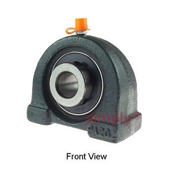 UCPA202-16 Threaded Base Small Footprint Metric Pillow / Plummer Block Housing Supplied with 16mm Bore Insert