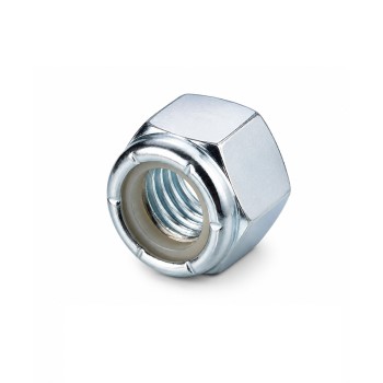 Unifix 1/2-13 UNCx0.752 - Grade 2 Nyloc Insert Nut ANSI/ASME B18.16.6 with 13 TPI Pitch and Bright Zinc Plated Finish - Allow 2-3 Days