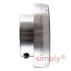 SNR US208G2 Metric Flatback Spherical Outer Bearing Insert 40mm Bore 80mm Outside Diameter with Grub Screws