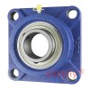 SNR UCF208 Metric Four Bolt Square Cast Iron Flange Housing with 40mm Bore Insert