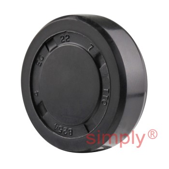 EC22X7 Nitrile Rubber End Cap Seal 22mm Outside Diameter 7mm Width