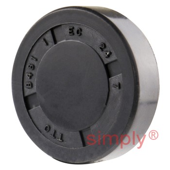 EC24x7 Nitrile Rubber End Cap Seal 24mm Outside Diameter 7mm Width