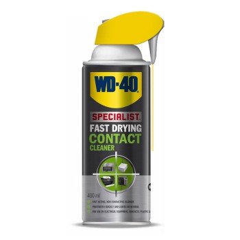 WD40 Specialist Fast Drying Contact Cleaner Aerosol Spray 400ml with Smart Straw