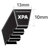 XPA2000 Gates Quad Power 4 XPA-Section Cogged V-Belt (Uniset Match)