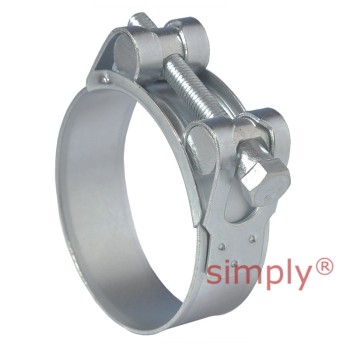 JSC022MS Zinc Plated Steel Jubilee Superclamp Clip Adjustment Range 20mm - 22mm Band Width 18mm